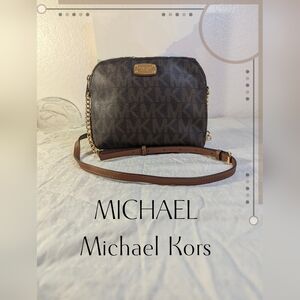 Michael Kors Monogram Dome Crossbody Bag